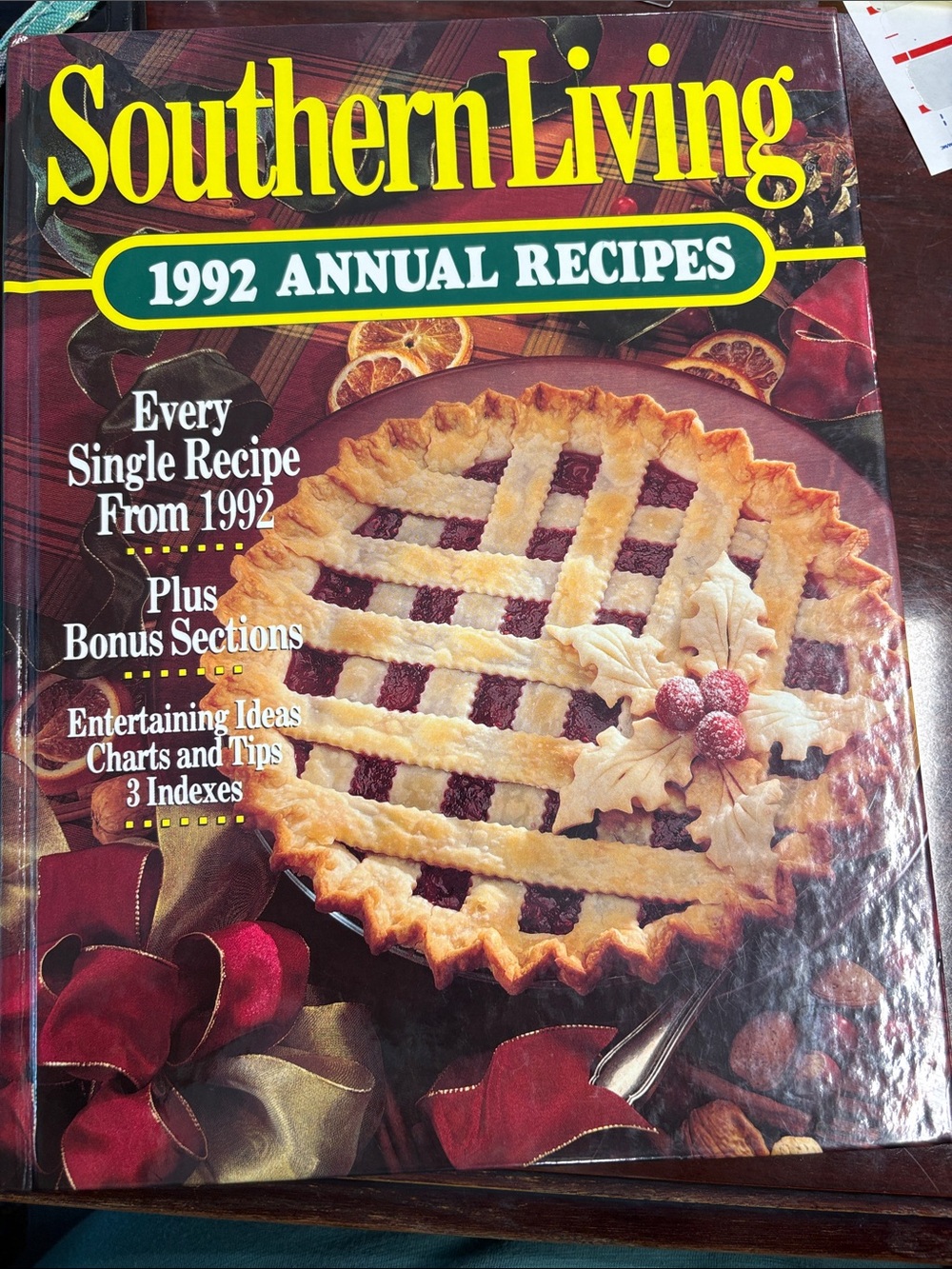 Southern Living 1992 Annual Recipes — Red and Yellow Cover hardcover